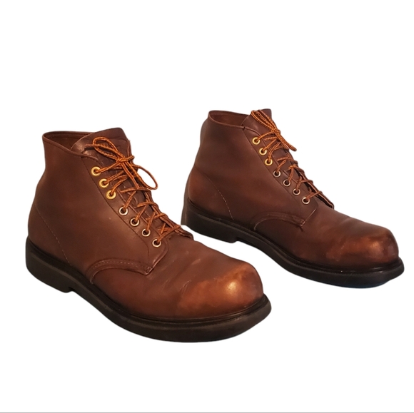 Vintage Red Wing Lace-Up Ankle Boots Men's Size 11B, Made In USA - Picture 3 of 11